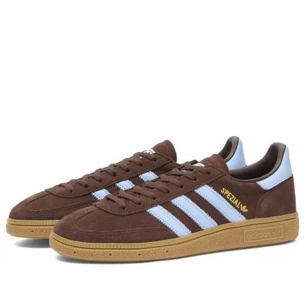 Adidas Handball Spezial Sneakers Auburn Glow Blue Gold Metallic Size 7